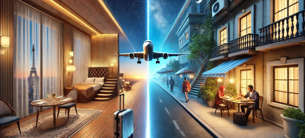 السفر الفاخر مقابل السفر الاقتصادي