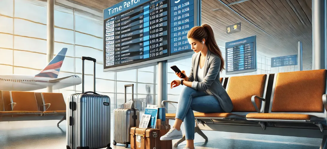 تنظيم الوقت في المطار